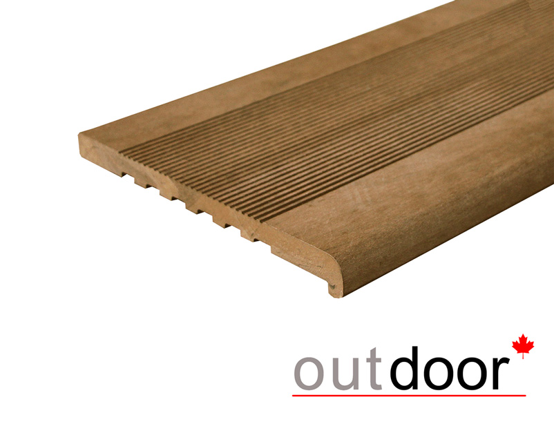 Ступень ДПК Outdoor 348*23*4000 мм полнотелая, дуб