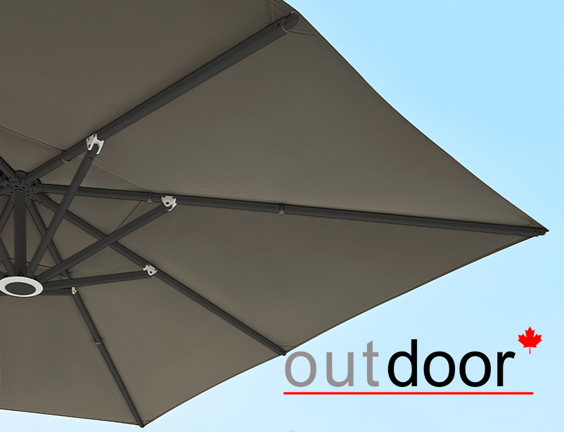 Зонт садовый OUTDOOR Монако, черный