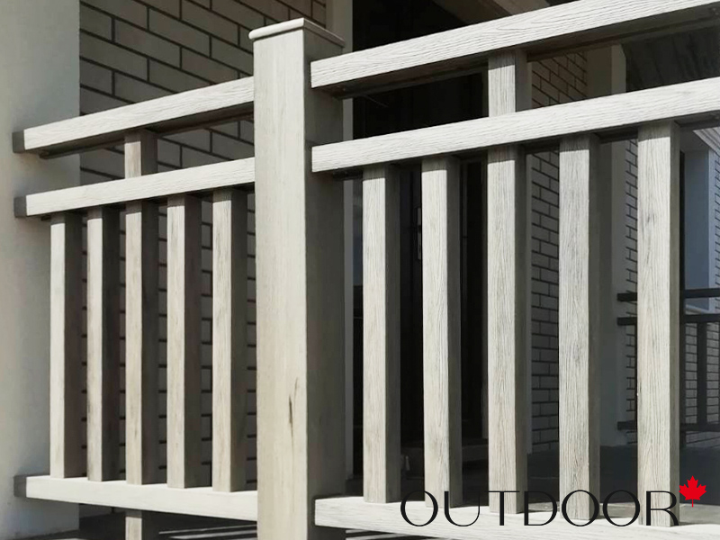 Ограждение из ДПК Outdoor "Классик плюс" 1000*1000 мм. 3D STORM GREY