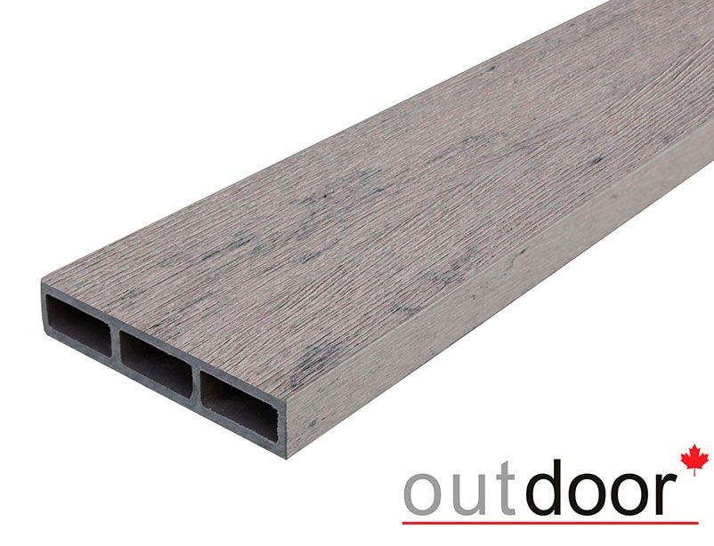 Доска заборная ДПК Outdoor 115*22*1000 мм STORM GREY серая микс