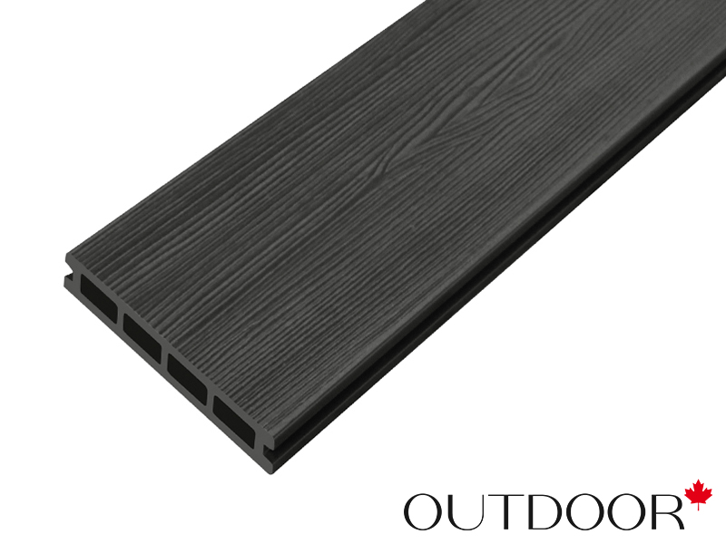 Террасная доска ДПК Outdoor 3D 150*25*4000 мм. STORM/вельвет черная