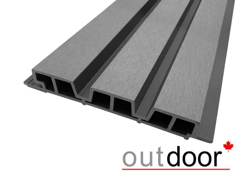 Панель универсальная ДПК Outdoor 3D 233.5*32*3000 мм. шлифованная черная