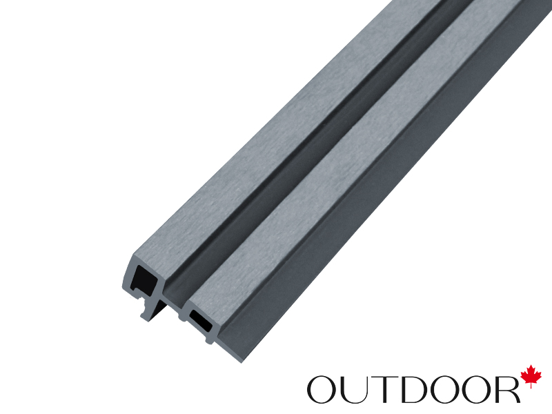 Угловой элемент для панели ДПК Outdoor 85*55*4000 мм. шлифованный графит