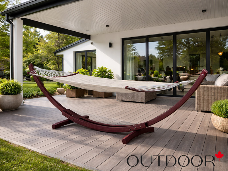 Шезлонг (гамак) с каркасом OUTDOOR Эль-Нидо, коричневый