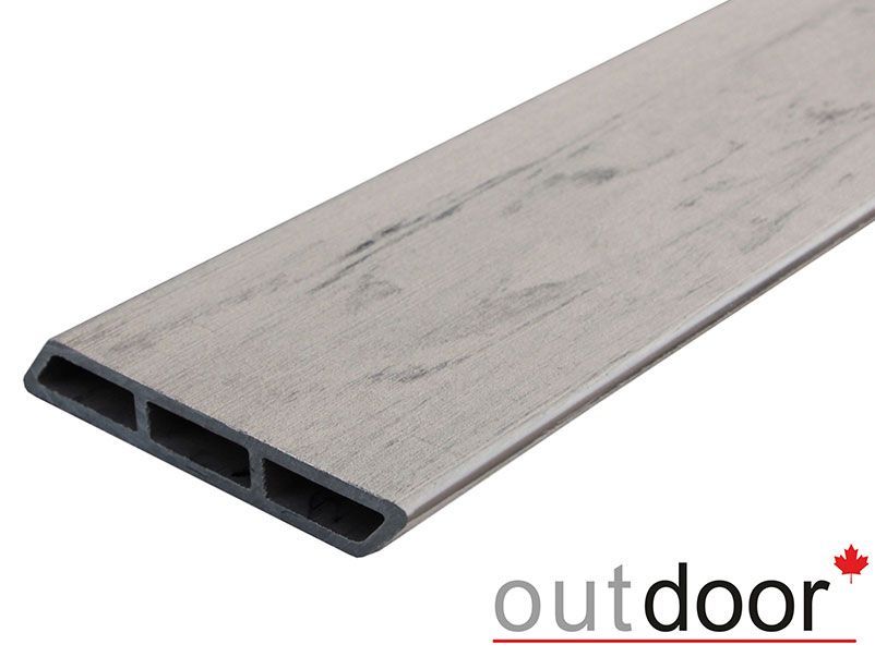 Доска заборная Ромбус ДПК Outdoor 122*22*2500 мм. браш серая микс