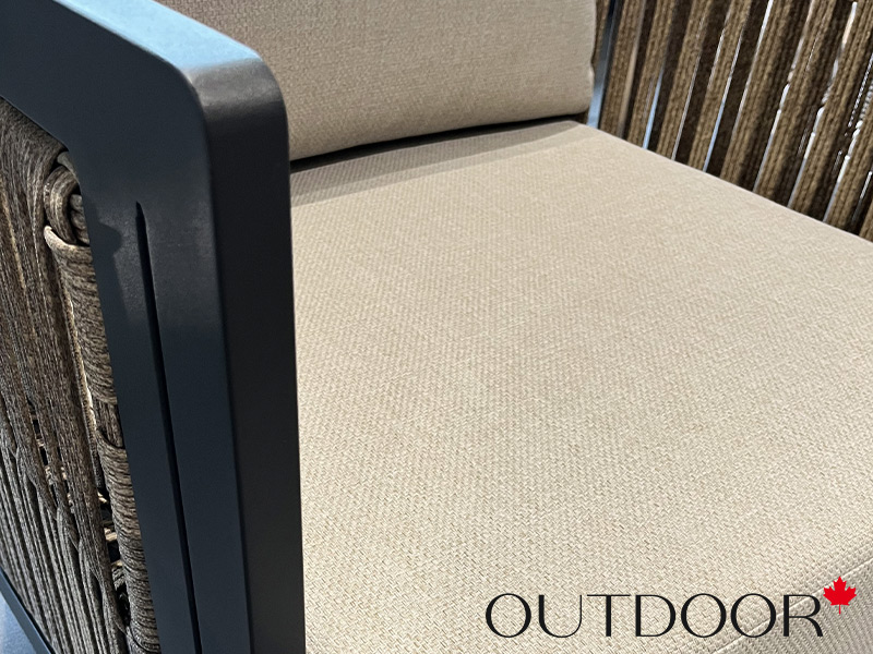 Комплект мебели кофейный OUTDOOR Верона (2 кресла, кофейный стол), капучино-графит