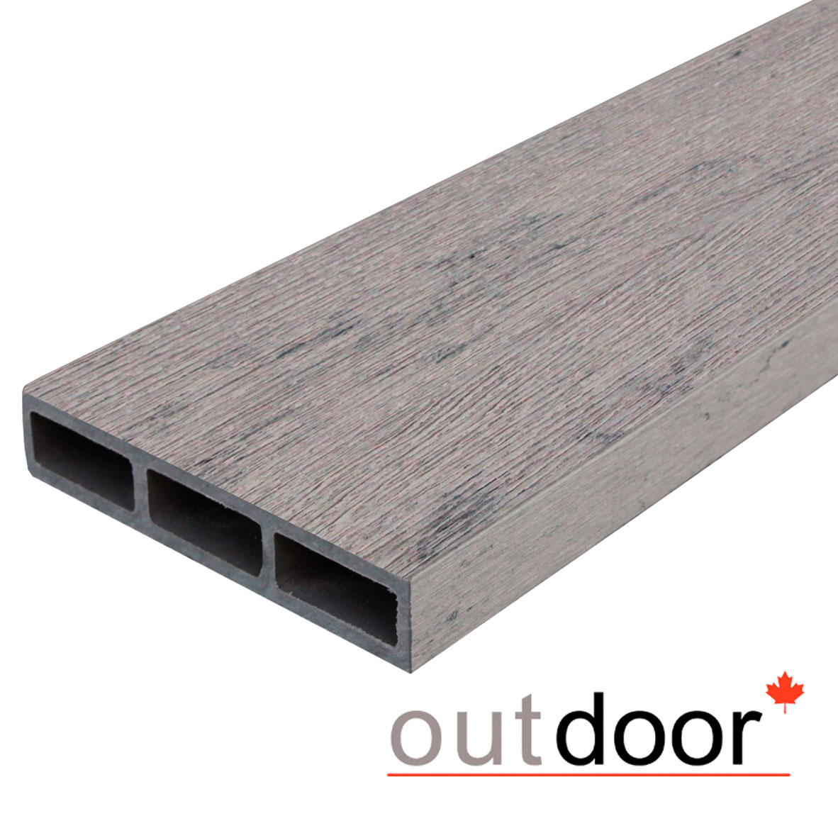 Доска заборная ДПК Outdoor 115*22*4000 мм. STORM GREY серая микс