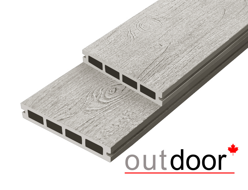 Террасная доска ДПК Outdoor 3D 150*25*4000 мм. NEVADA/CALIFORNIA серый микс холодный