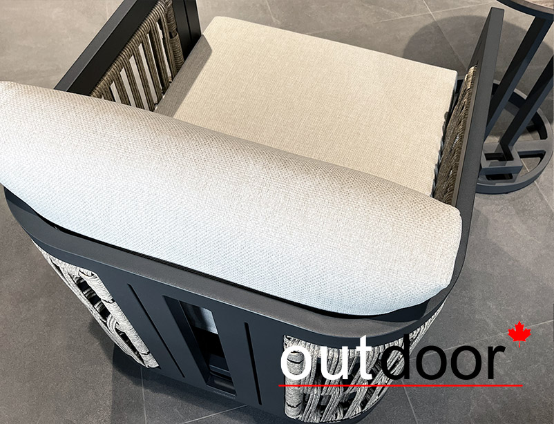 Комплект мебели кофейный OUTDOOR Верона (2 кресла, кофейный стол), капучино-графит