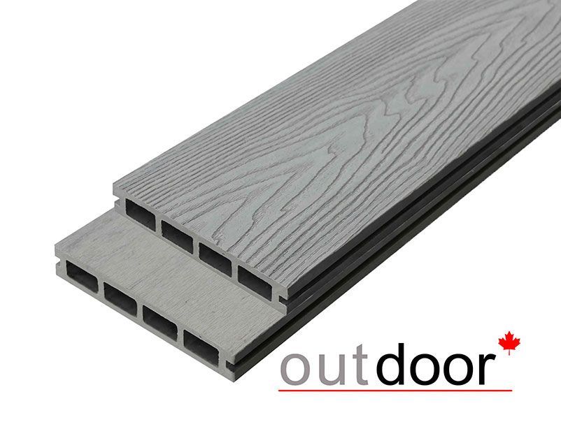 Террасная доска ДПК Outdoor 3D 150*25*4000 мм. HAVANA GREY серая микс