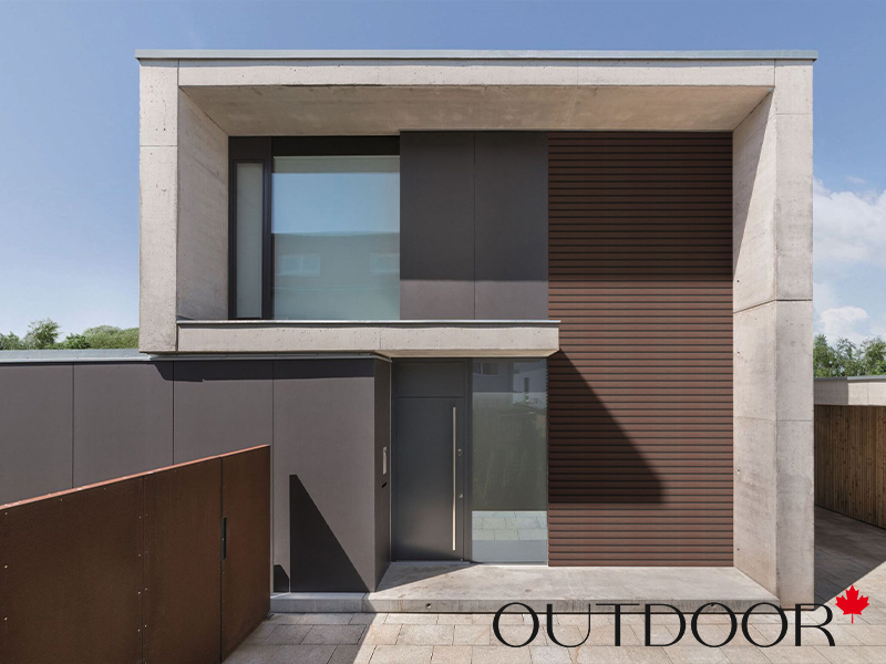 Универсальный профиль ДПК Outdoor 80*20*4000 мм. полнотелый STORM коричневый микс