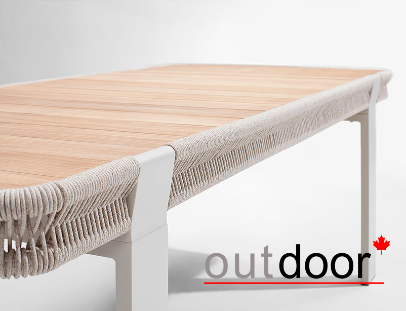 Комплект мебели OUTDOOR Женева (3-местный диван, 2 кресла, кофейный стол), шампань