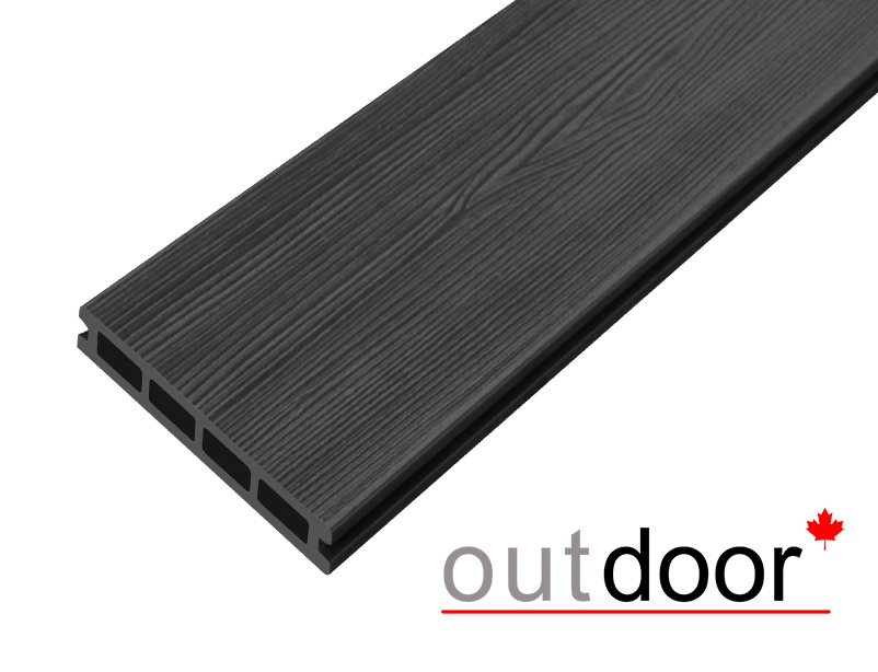 Террасная доска ДПК Outdoor 3D 150*25*3000 мм STORM/вельвет черная