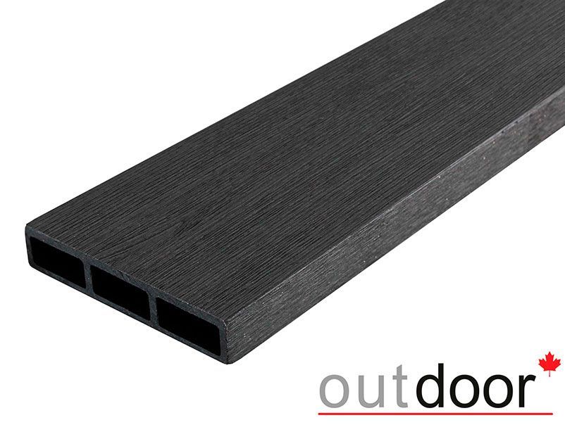 Доска заборная ДПК Outdoor 115*22*2500 мм. STORM BLACK черная