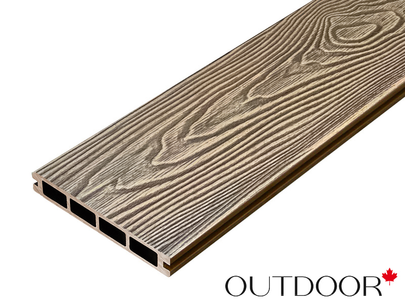 Террасная доска ДПК OUTDOOR 3D 146*23*3000 мм. FLORIDA/вельвет дуб микс