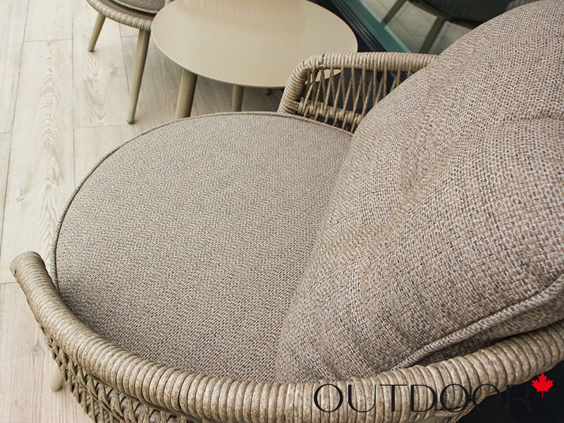 Комплект мебели кофейный OUTDOOR Сан-Ремо (2 кресла, кофейный стол), капучино