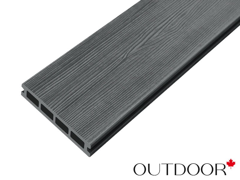 Террасная доска ДПК Outdoor 3D 150*25*4000 мм. STORM/вельвет графит микс