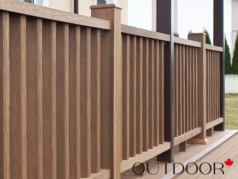 Ограждение из ДПК Outdoor "Классик" 1000*1000 мм. 3D STORM дуб