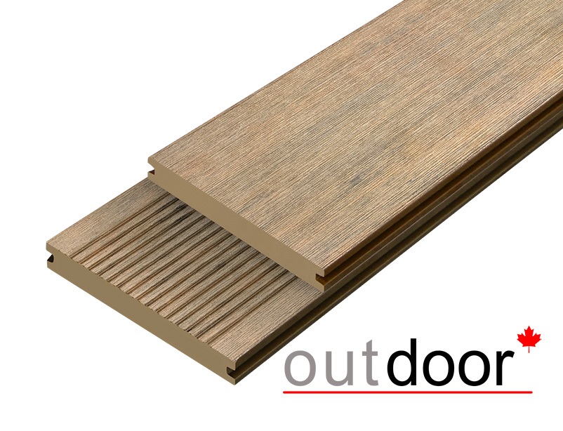 Террасная доска ДПК Outdoor 3D 146*20*2500 мм. полнотелая COUNTRY/вельвет дуб микс