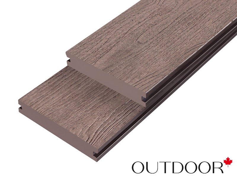 Террасная доска ДПК Outdoor 3D 140*25*3000 мм. полнотелая NEVADA/CALIFORNIA BROWN коричневая микс