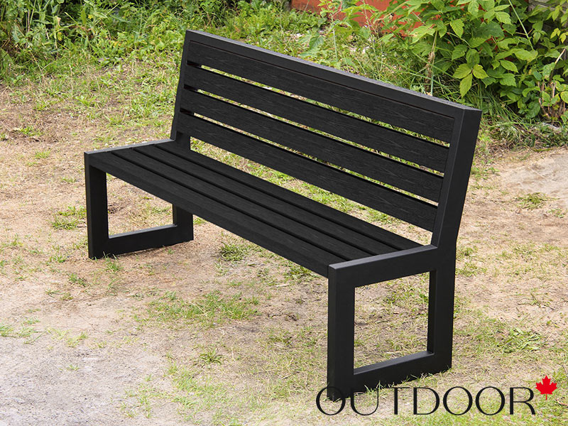 Универсальный профиль ДПК Outdoor 57*32*4000 мм. полнотелый STORM черный