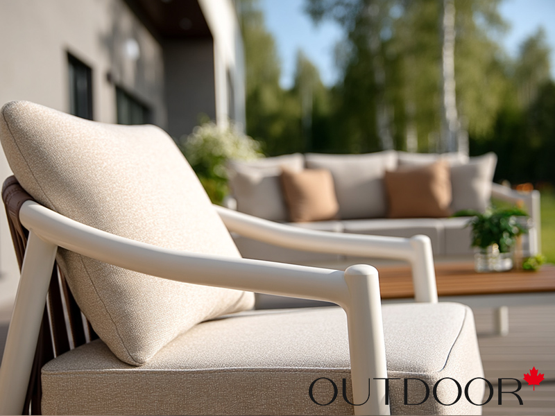 Комплект мебели OUTDOOR Севилья (3-местный диван, 2 кресла, стол), платиновый