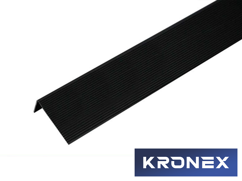 Угол завершающий алюминиевый KRONEX 51,5*30*3000 мм. черный