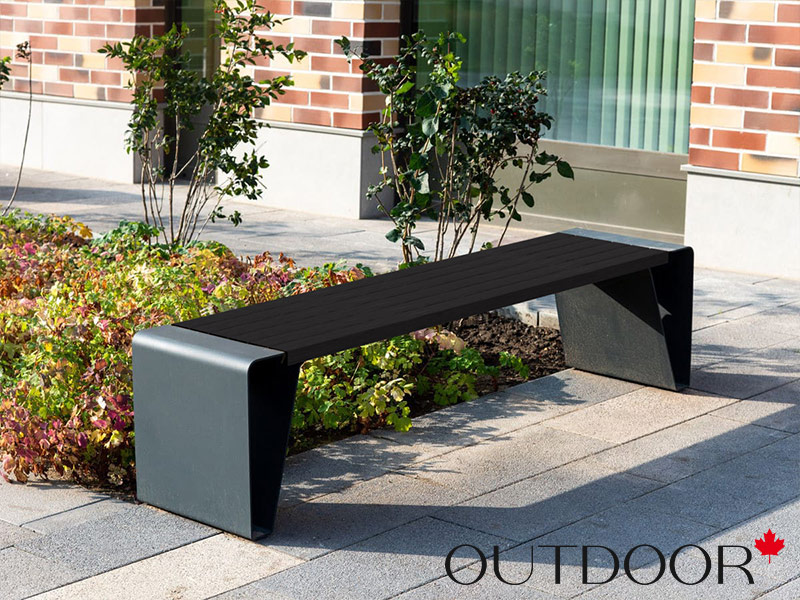 Универсальный профиль ДПК Outdoor 57*32*4000 мм. полнотелый STORM черный