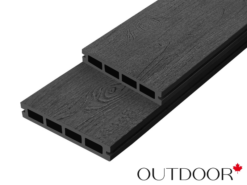 Террасная доска ДПК Outdoor 3D 150*25*1500 мм. NEVADA/CALIFORNIA черная