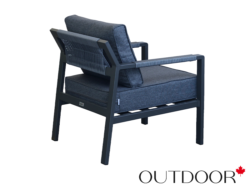 Комплект мебели OUTDOOR Торонто (3-местный диван, 2 кресла, стол), графит