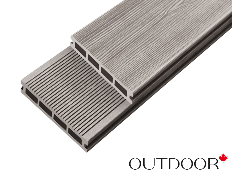 Террасная доска ДПК Outdoor 3D 150*25*3000 мм. STORM/вельвет серый микс холодный