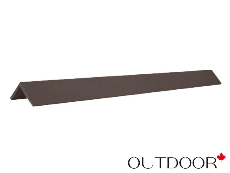 Угол завершающий ДПК Outdoor 50*50*3000 мм. шлифованный мореный дуб