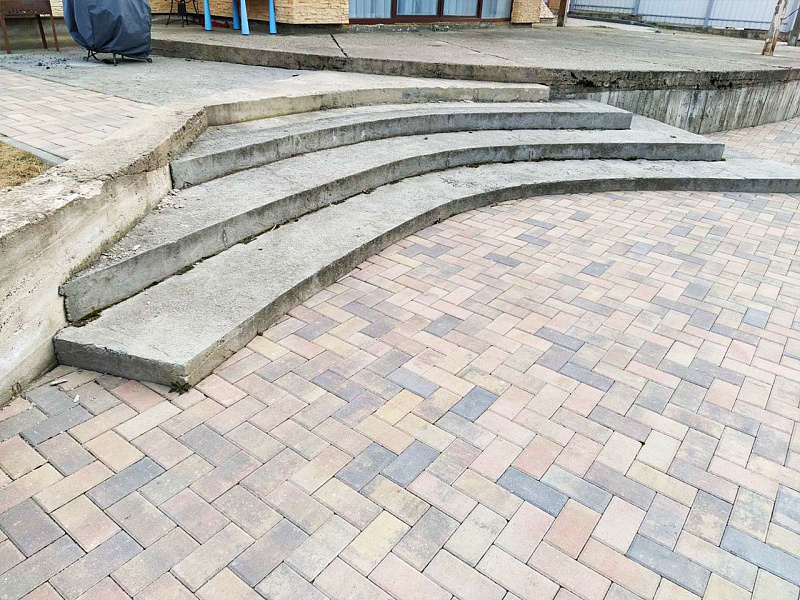 Комплексное благоустройство  из доски Outdoor в оттенке Дуб