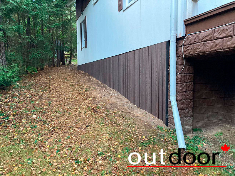 Фасад и ступени из доски Outdoor.