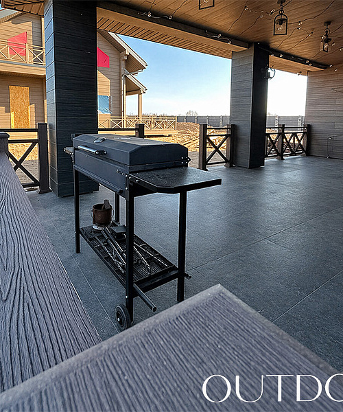 Ограждение на террасе частного дома