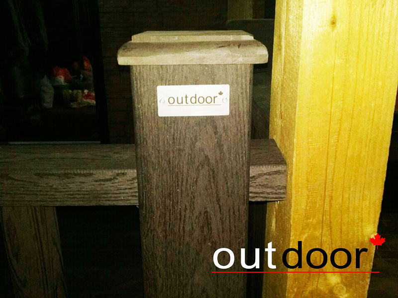 Ограждения из ДПК Outdoor для крыльца дома