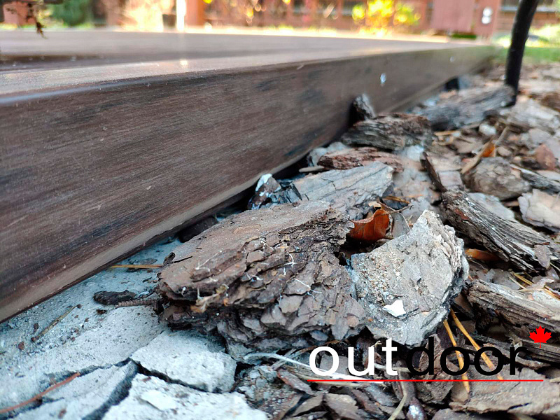 Реновация террасного настила в беседке.
