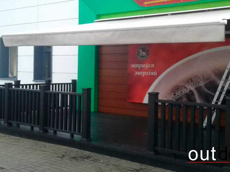 Терраса с ограждением на АЗС