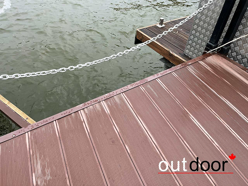 Пирс на Заславском водохранилище