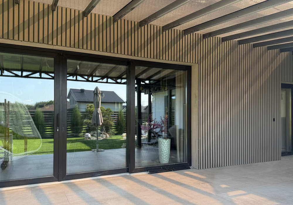 Облицовка фасада универсальными 3D-панелями