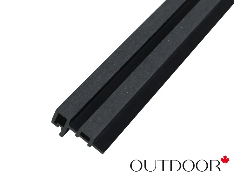 Угловой элемент для панели ДПК Outdoor 85*55*4000 мм. шлифованный черный