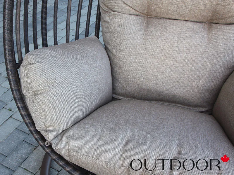 Подвесное кресло "кокон" из ротанга OUTDOOR Самуи, коричневое