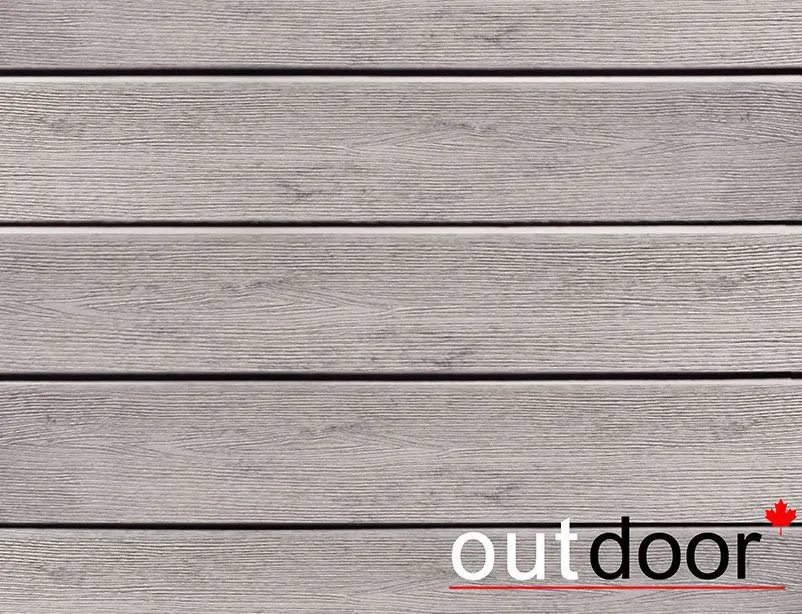 Доска Ромбус ДПК Outdoor 122*22*3000 мм. STORM GREY серая микс