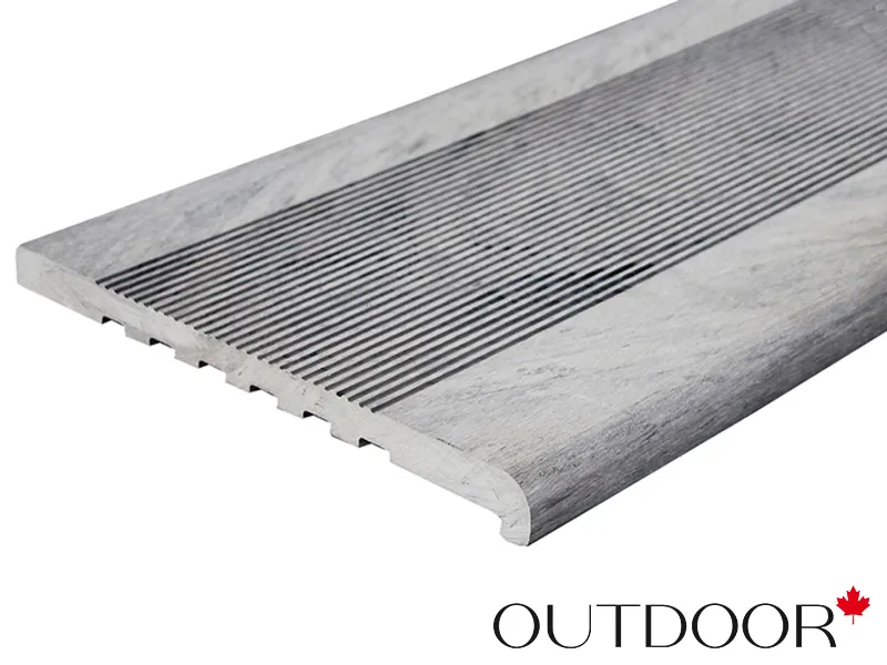 Ступень ДПК Outdoor 348*23*3000 мм полнотелая серая микс