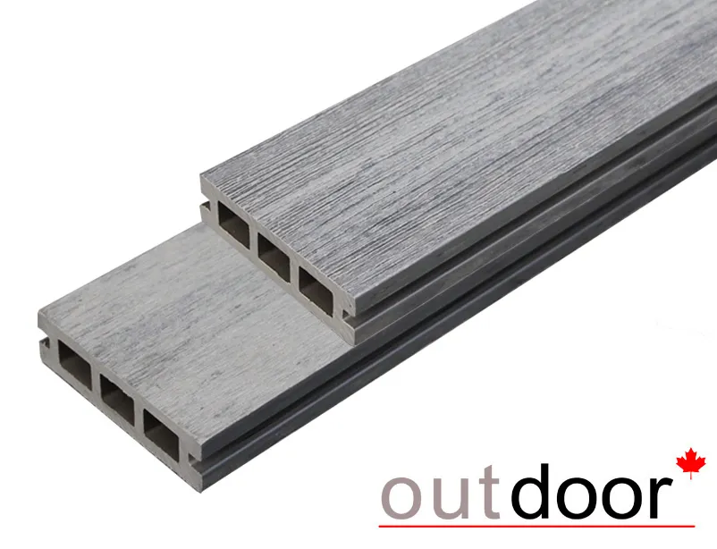 Террасная доска ДПК Outdoor 3D 90*25*4000 мм. STORM GREY серая