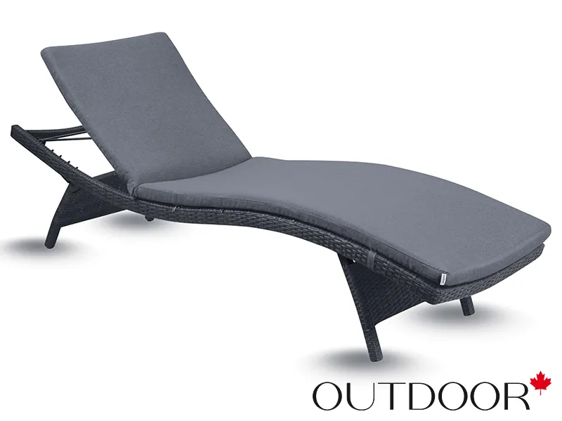 Шезлонг из ротанга OUTDOOR Палермо, графит