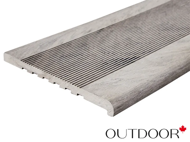 Ступень ДПК Outdoor 348*23*3000 мм полнотелая серый микс холодный