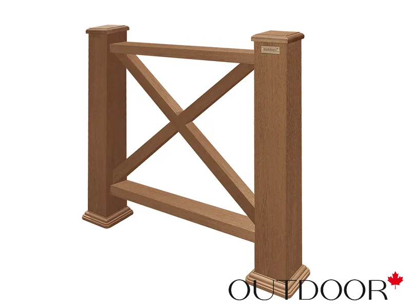 Ограждение из ДПК Outdoor "Кантри" 1000*1000 мм. 3D STORM дуб