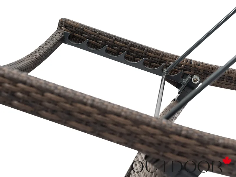 Шезлонг из ротанга OUTDOOR Палермо, коричневый