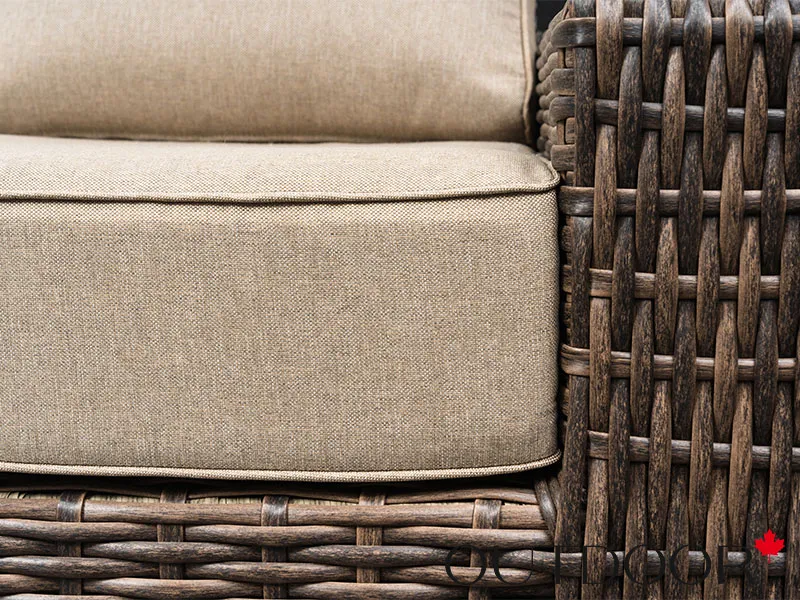 Комплект мебели из ротанга OUTDOOR Мадейра (3-местный диван, 2кресла, стол), ш/п, коричневый